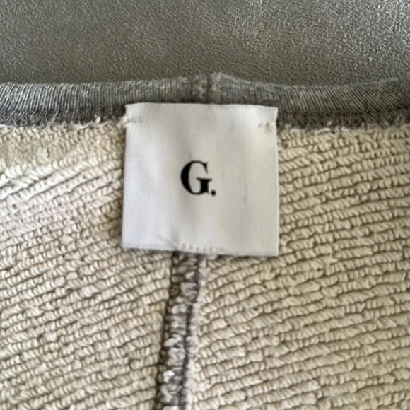 Goop brand M short sleeve sweatshirt grey great pre owned condition thick terry - Picture 5 of 6